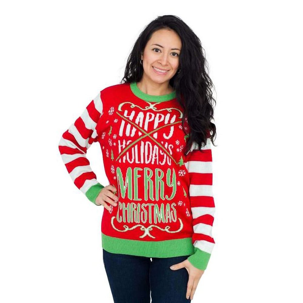 Women’s Happy Holidays Merry Ugly Christmas Sweater